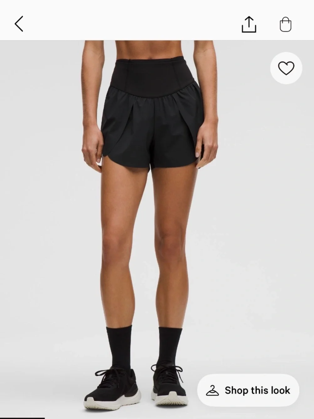 Lululemon Go Further High-Rise Split Short. Size 6